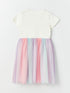 LC Waikiki Crew Neck Printed Girl Dress